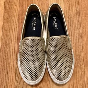 Sperry Perforated Leather Sneakers